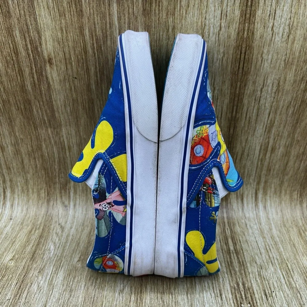 Vans x Spongebob Squarepants Classic Slip-On Women's 8.5 Blue Shoes Sneakers - Picture 7 of 10